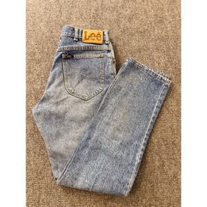 Lee 209-0144 Straight Leg Mens Jeans 32x32 Acid Wash Vintage Made In USA